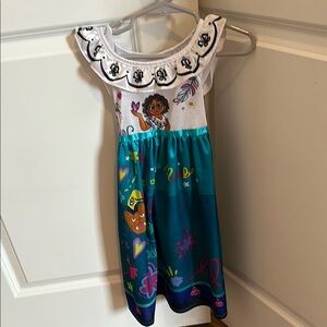 Colorful Kids' Dress with Cartoon Print